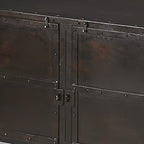 HomeRoots Black Iron Owen Industrial Chic Console Cabinet