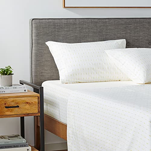 Tommy Bahama - King Sheets, Cotton Percale Bedding Set, Crisp & Cool, Stylish Home Decor (Pineapple Pinstripe Yellow, King)