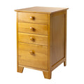 Ergode Wood Studio Home File Cabinet | Durable & Timeless Design | Ample Storage for Files & Office Essentials | Legal & Letter Size | Solid Wood & Composite | Honey Finish