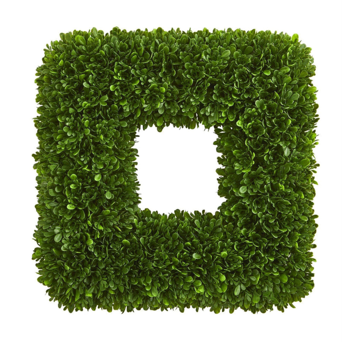17 Inch  Tea Leaf Square Wreath Uv Resistant (Indoor / Outdoor)