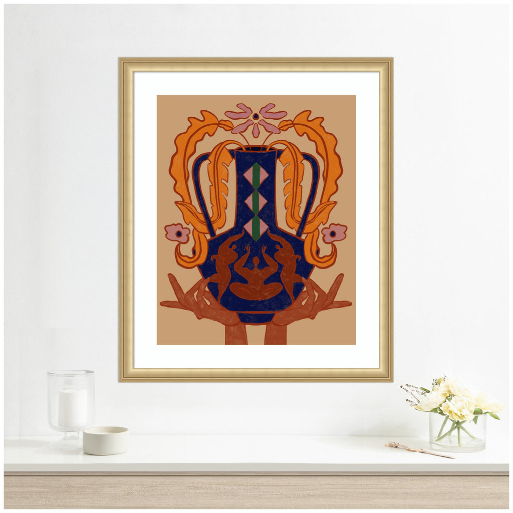 Vessel Collection Blossom by Arty Guava Framed Wall Art Print