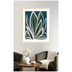 Framed Art Blue Flora 1 by Alicia Bock