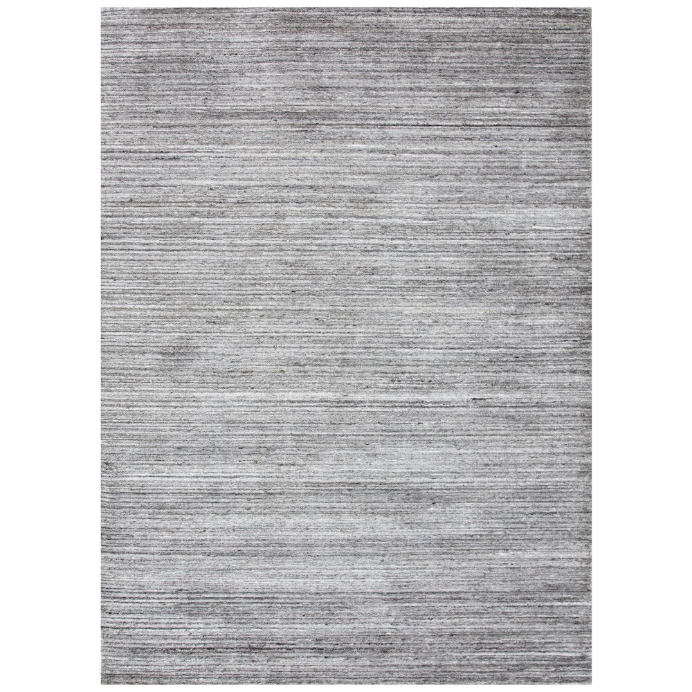 76 Inch x 96 Inch Cut High Low Pile Hand Loomed Rug