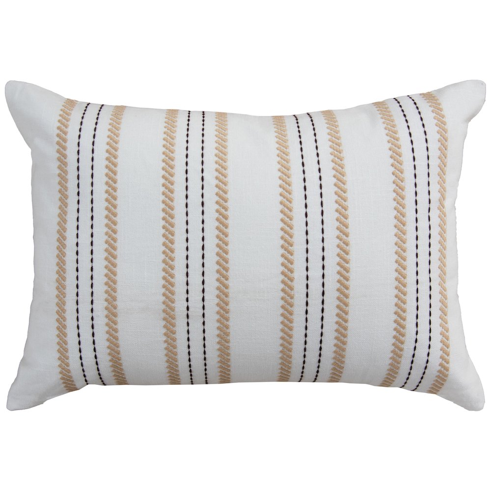 Transitional  14 Inch x 20 Inch Down Filled Pillow