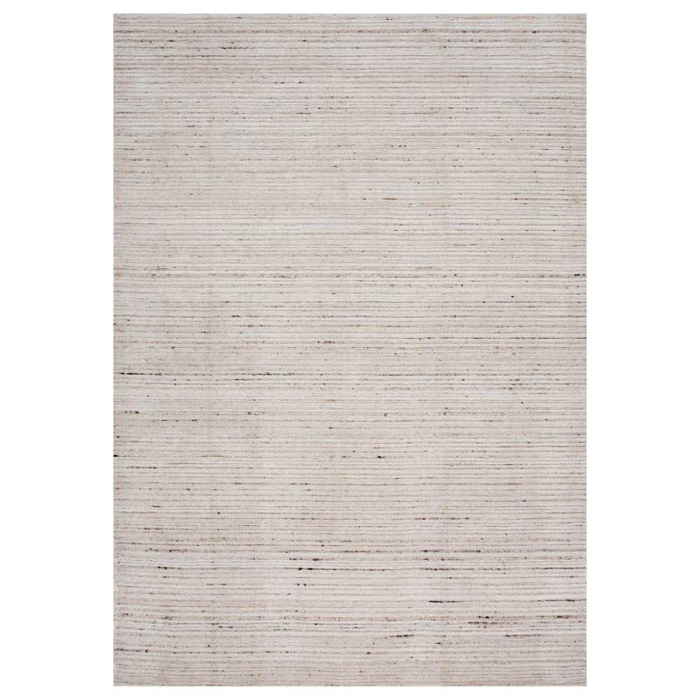 86 Inch x 116 Inch Cut High Low Pile Hand Loomed Rug