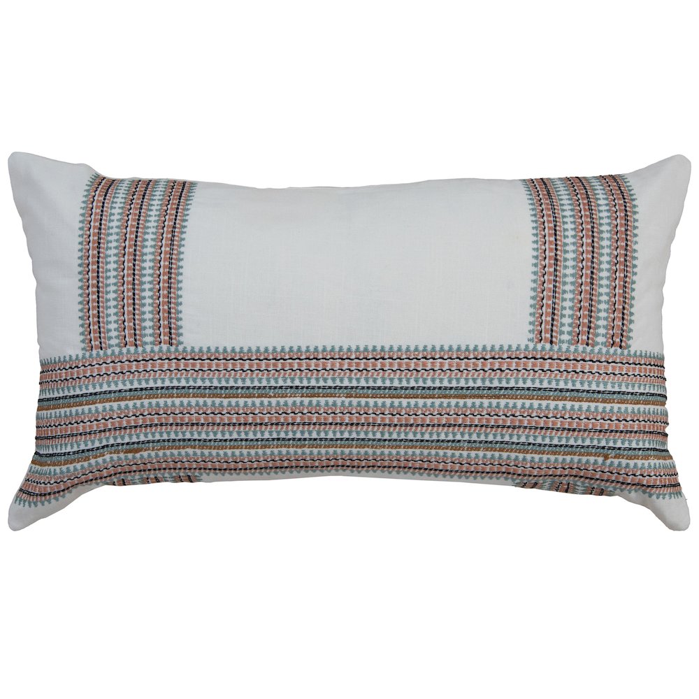 Transitional  14 Inch x 26 Inch Poly Filled Pillow