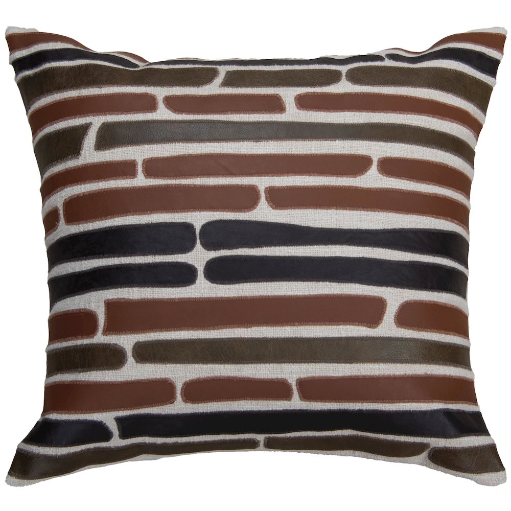 Transitional  20 Inch x 20 Inch Pillow Cover
