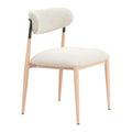 Equinox Armless Dining Chair (Set of 2) Oyster Gray & Natural