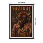 WG Sazerac Bison Buffalo by The Whiskey Ginger Framed Canvas Wall Art Print