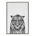Sylvie Tiger Framed Canvas by Simon Te of Tai Prints
