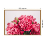 Sylvie Stunning Bright Pink Flowers Framed Canvas by Patricia Hasz