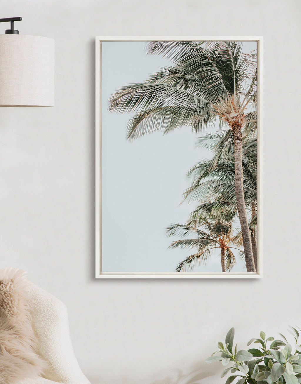 Sylvie Palm Trees Framed Canvas by Alicia Abla