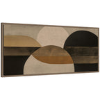 Neutral Rich Tonal Abstact II by The Creative Bunch Studio Framed Canvas Wall Art Print