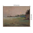 Moonlite Evening Mist 1910 Jan Ciaglinski by Nostalgia Prints Framed Canvas Wall Art Print