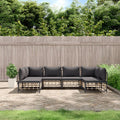 Garden Lounge Set Anthracite, Dark Grey