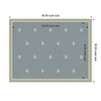 Pinboard Blue Botanical Block Print