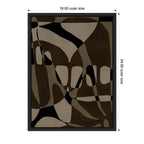 Sylvie Contour 1 Framed Canvas by Shatha Al Dafai