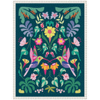 Sylvie Tropical Hummingbirds Framed Canvas by Rachel Lee