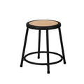 18 Inch Heavy Duty Steel Stool, Black