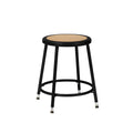18.5 26.5 Inch Height Adjustable Heavy Duty Steel Stool, Black