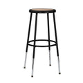 24.5 32.5 Inch Height Adjustable Heavy Duty Steel Stool, Black