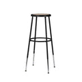 30.5 38.5 Inch Height Adjustable Heavy Duty Steel Stool, Black