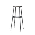30.5 38.5 Inch Height Adjustable Heavy Duty Steel Stool, Grey