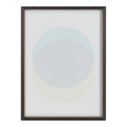 Blake Colorful Records Blue Yellow Framed Printed Glass by Emiko and Mark Franzen of F2Images