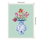 Tulip Vase by Lucia Gianello Framed Canvas Wall Art Print
