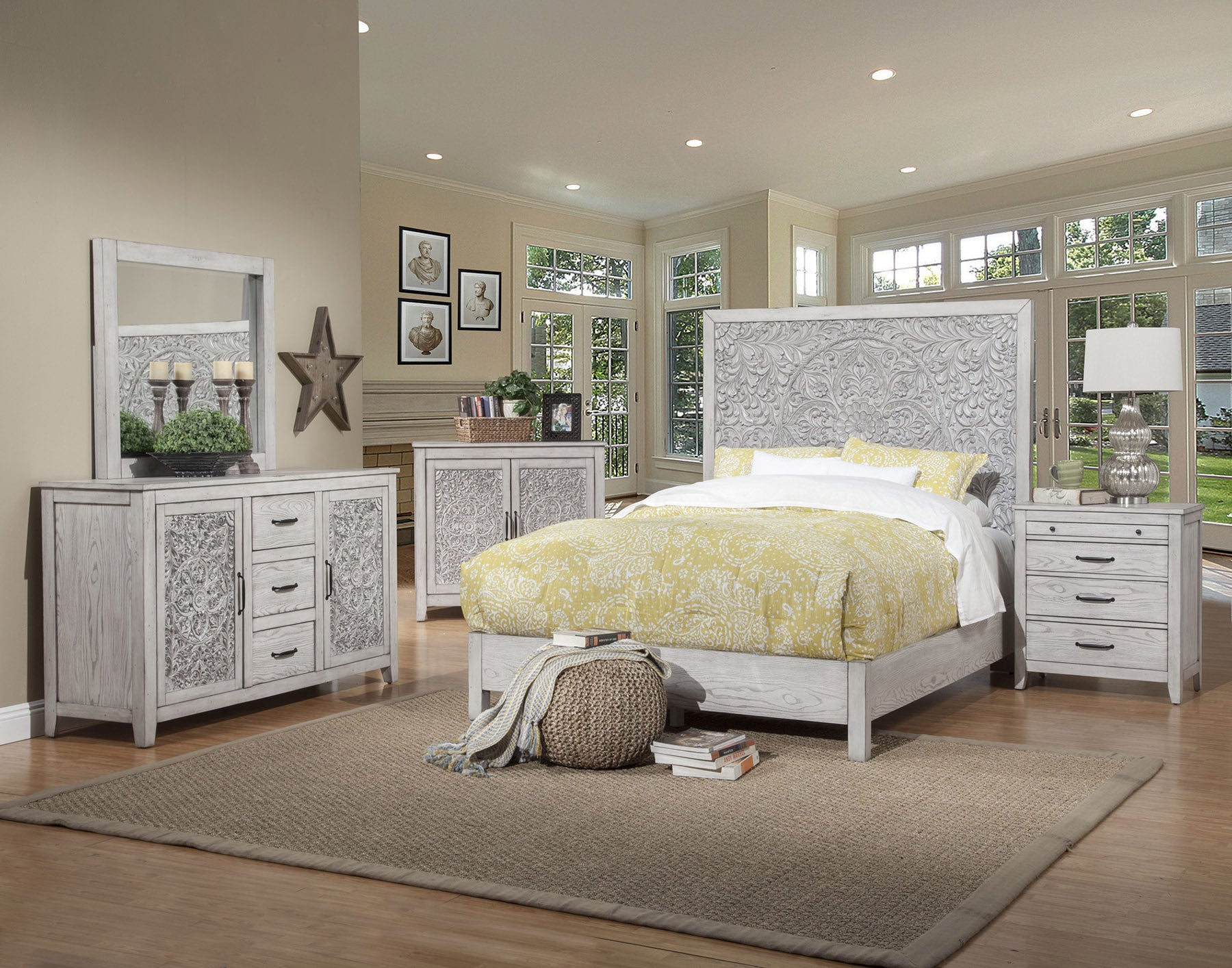 Aria 3 Drawer Nightstand