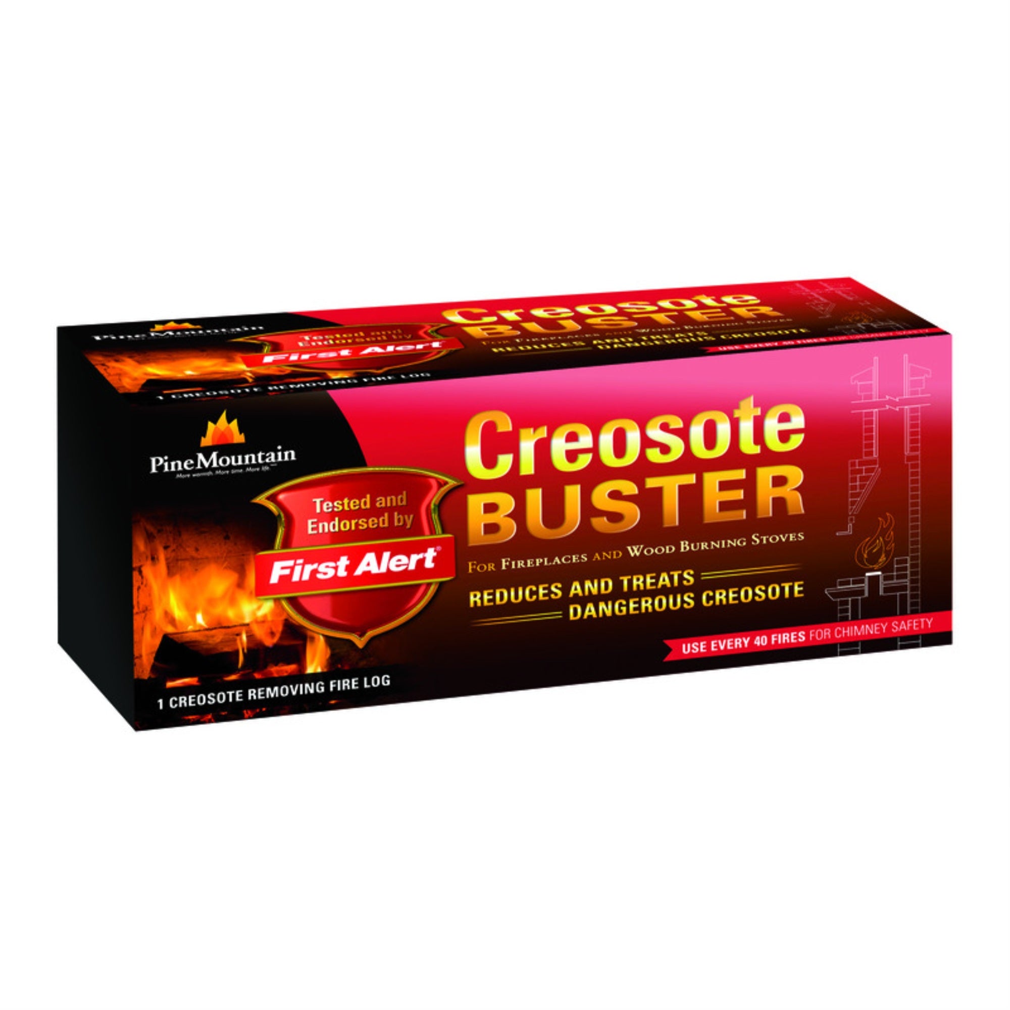 CREOSOTE BUSTER FIRELOG (Pack of 6)
