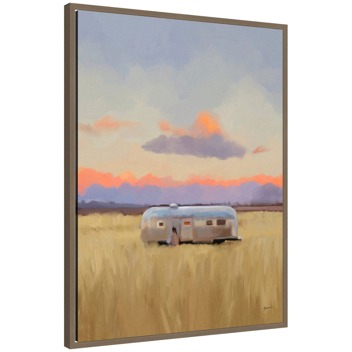 Solitude by Mary Sparrow Framed Canvas Wall Art Print