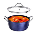 CasaFoyer 24cm Induction Casserole Dish with Lid - 2.2L Non-Stick Stock Pot