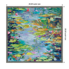 Sylvie Waterlilies at Giverny Framed Canvas by Rachel Christopoulos