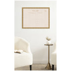 Framed Fabric Pinboard Linen Vintage Post Card Wall Organization