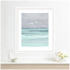 Framed Art Sea and Seagulls by Nikita Jariwala