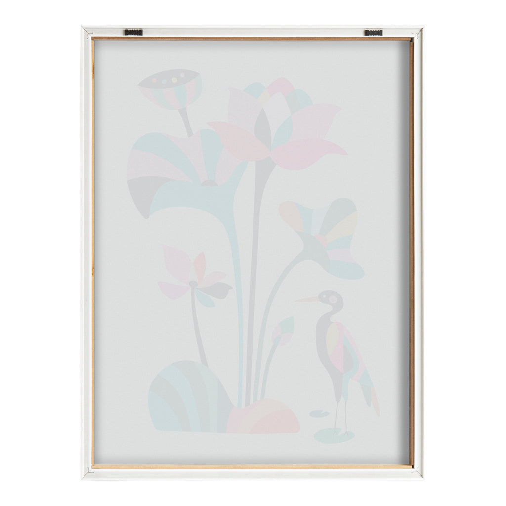 Blake Mid Century Modern Lotus Framed Printed Glass by Rachel Lee of My Dream Wall