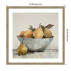 Framed Art Still Life Fruit In A Bowl Vintage Style by The Creative Bunch Studio