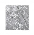 HomeRoots 473417 96 in. Silver Floral Embroidered Window Panels - Set of 2