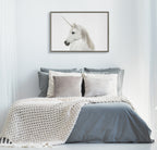 Sylvie Unicorn Framed Canvas by Simon Te of Tai Prints