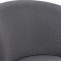 26 Grey Espresso Wood Fabric Swivel Bar Stool