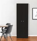 71 Black Wood Pantry Or Storage Closet