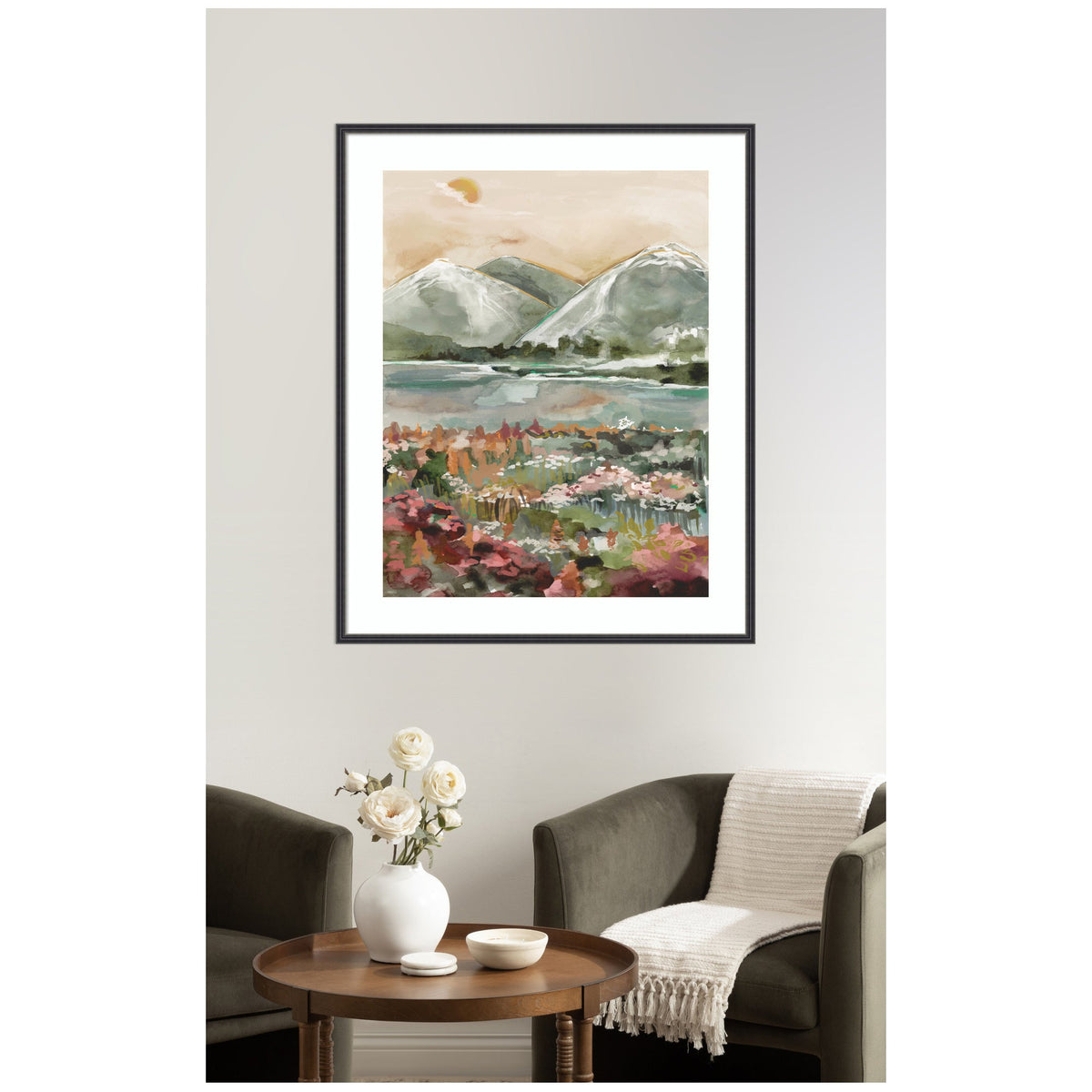 Framed Art Neutral Landscape 03 by Annie Quigley
