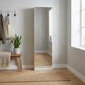 White WoodShoe Storage Cabinet