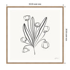 Floral Bouquet by Gabrielly Guedes Framed Canvas Wall Art Print