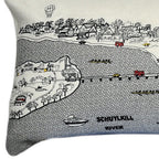 HomeRoots Cream 45' White Philadelphia Daylight Skyline Lumbar Decorative Pillow