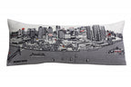 HomeRoots Cream 35' White Detroit Daylight Skyline Lumbar Decorative Pillow