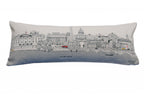 HomeRoots Cream 35' White Washington DC Daylight Skyline Lumbar Decorative Pillow