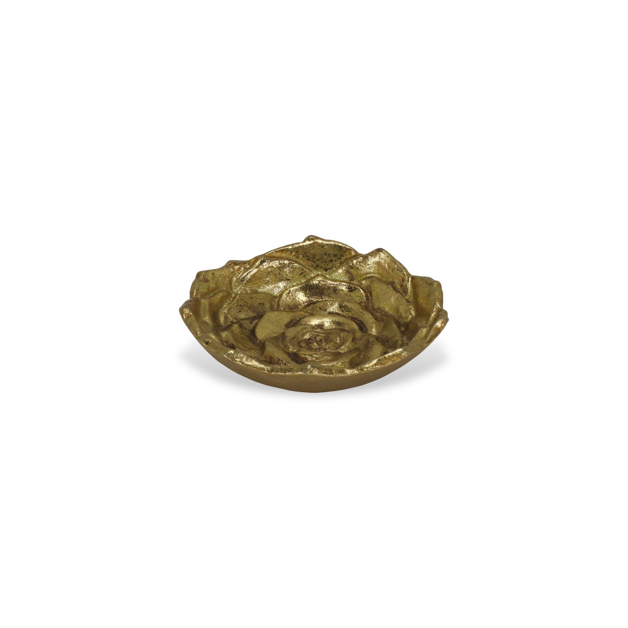 HomeRoots 5' Gold Novelty Metal Handmade Tray