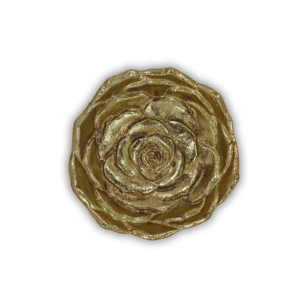 HomeRoots 5' Gold Novelty Metal Handmade Tray